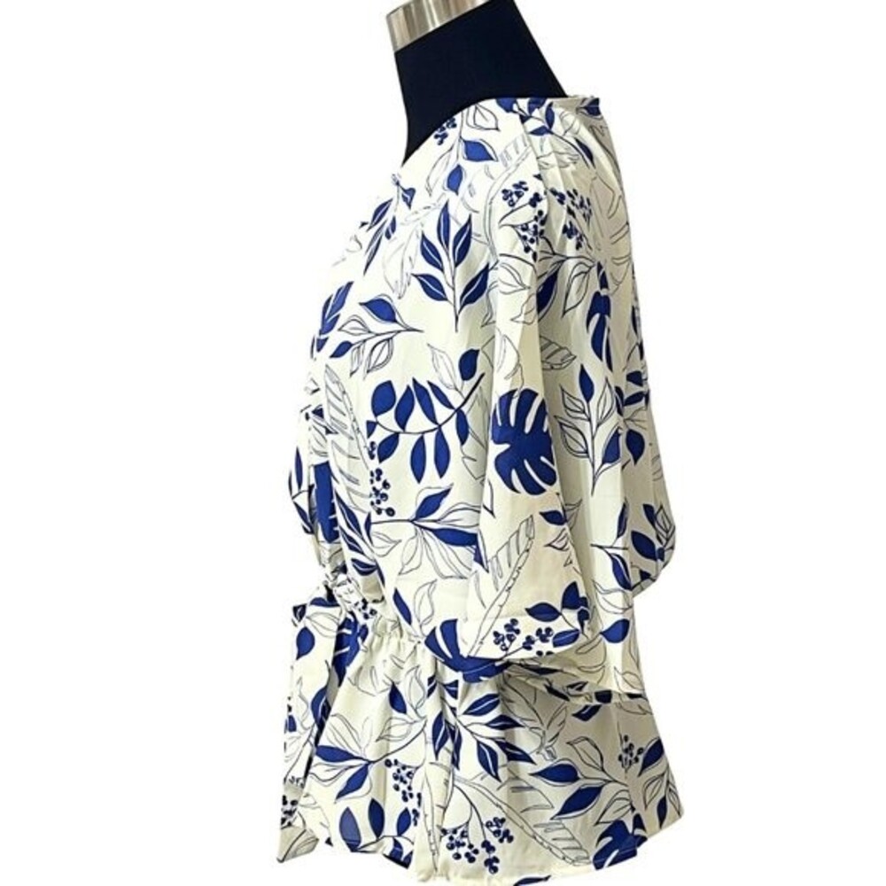 Sweet Rain| Women's Hawaiian Print Top| Dolman Sleeve Blouse Size M - Picture 3 of 10